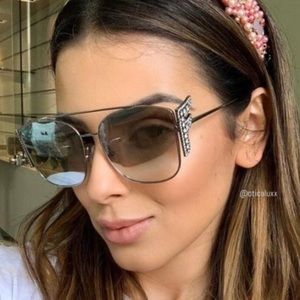 🔥NEW FENDI SWAROVSKI CRYSTAL SUNGLASSES 🔥